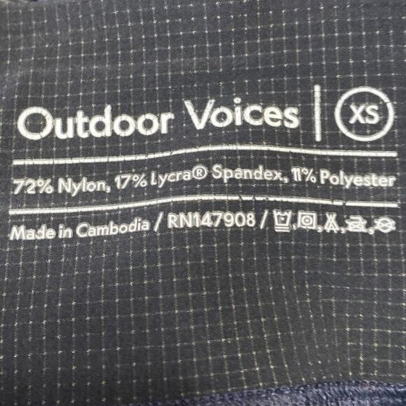 Outdoor Voices Tech Sweat Women's Blue Activewear Workout Yoga Matching Set Sz S - Picture 5 of 5